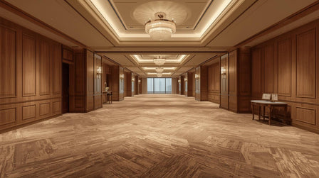 Designing Carpet Flow for Long Corridors