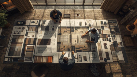 How Designers Create Carpet Layout from Moodboard