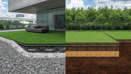 Installing Artificial Grass on Concrete vs Soil