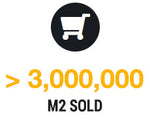 3000000 m2 sold
