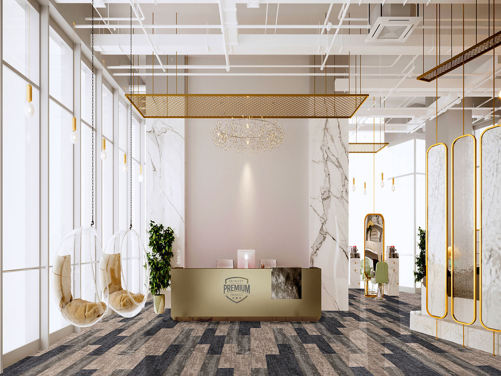 Colorcloud plank carpet tile Singapore