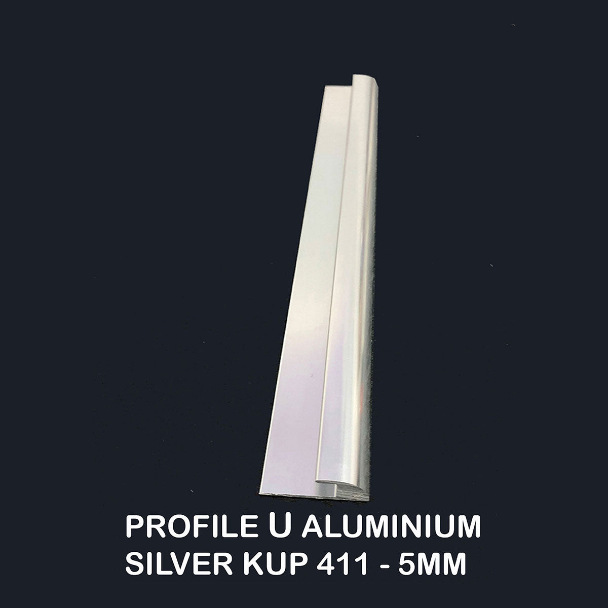 profile u aluminium silver kup 411 5mm singapore
