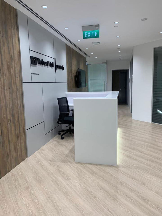 Office flooring project Singapore